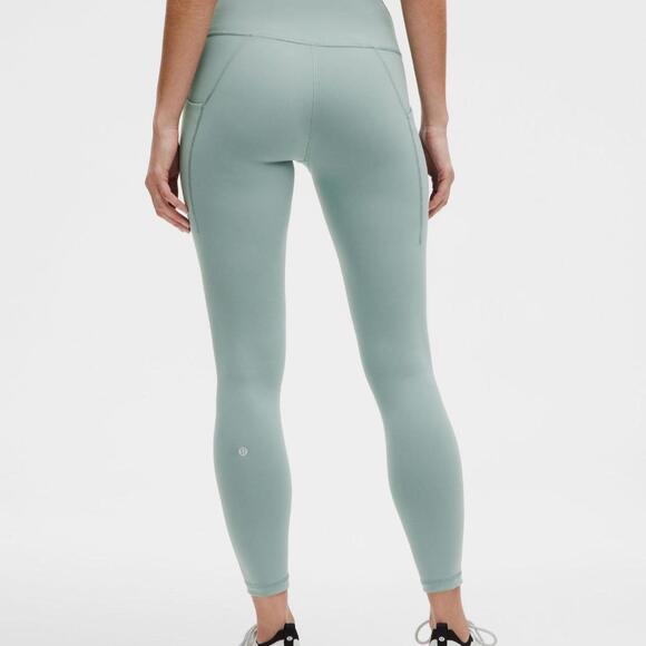 NWT Lululemon Wunder Train High Rise 25” Legging w/ Pockets Jade Grey 4 LW5EYKS - Picture 3 of 5